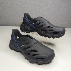 Adidas Adifom Climacool Shoes Mens Size‎ 4 Black Blue Slides Sandals Clogs